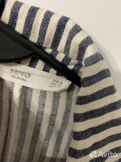 Льняной пиджак mango