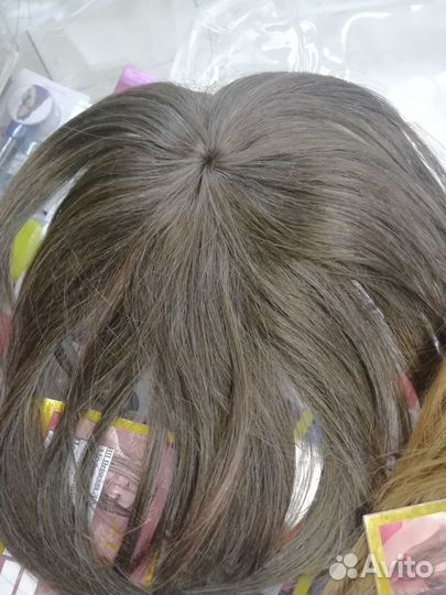 Накладка из натуральных волос на теменную зону