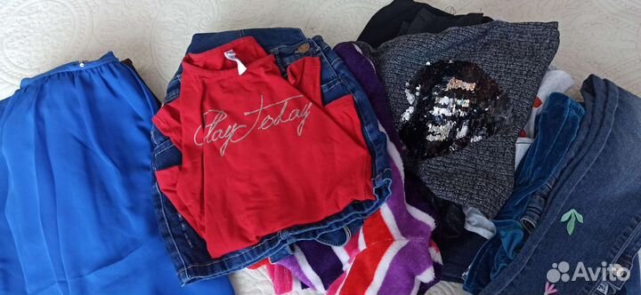 Вещи пакетом на девочку 122 128