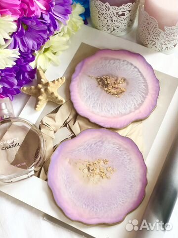 Подстаканники из эпоксидной смолы