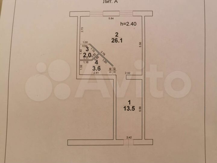 Свободного назначения, 48 м²
