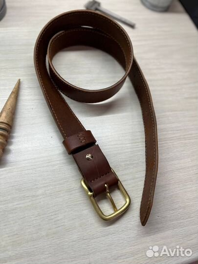 Ремень мужской ручной работы