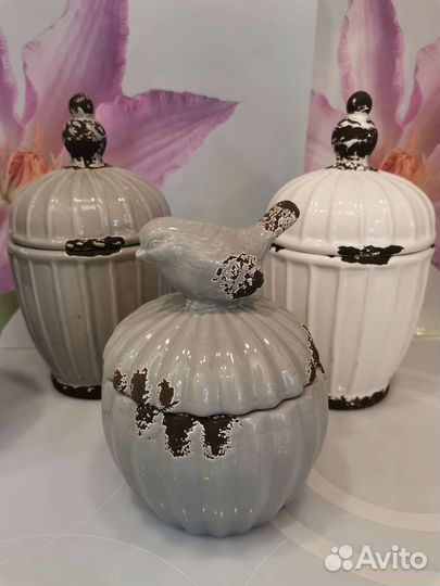 Новые Изысканные Вазочки Шкатулки Керамика