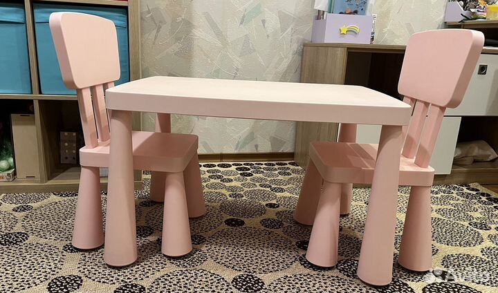 Стол и стул IKEA маммут