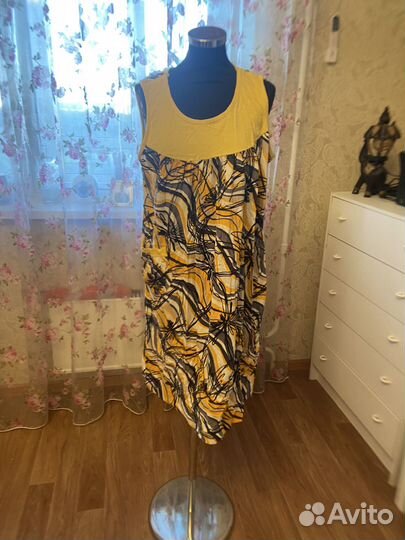 Платья летние б у 56-58 р
