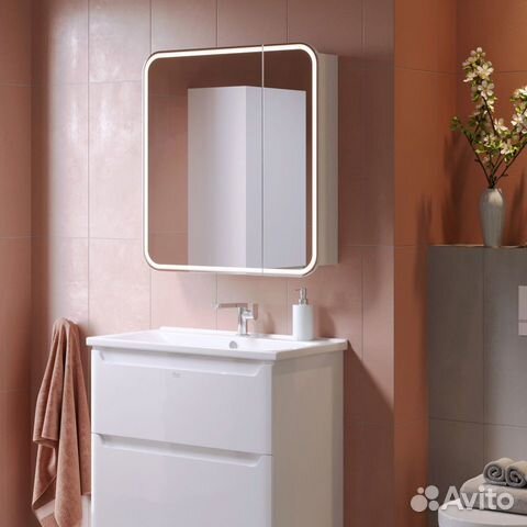 Зеркальный шкаф в ванную Kare 80
