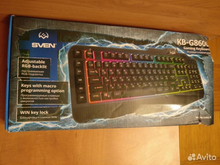 Игровая клавиатура sven KB-G8600