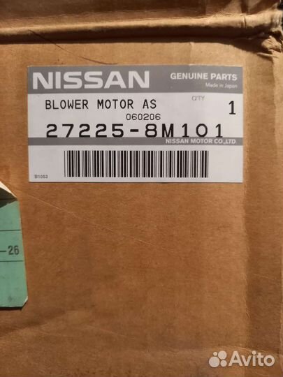 Мотор отопителя nissan almera classic