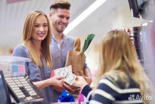 Кассир с еженедельной оплатой - Гибкий график