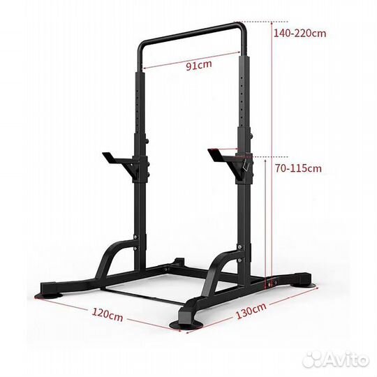 Стойка для штанги силовая, турник DFC DJ001