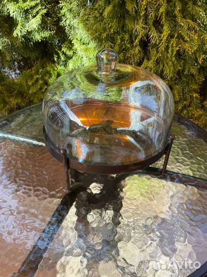 Стеклянная тортовница