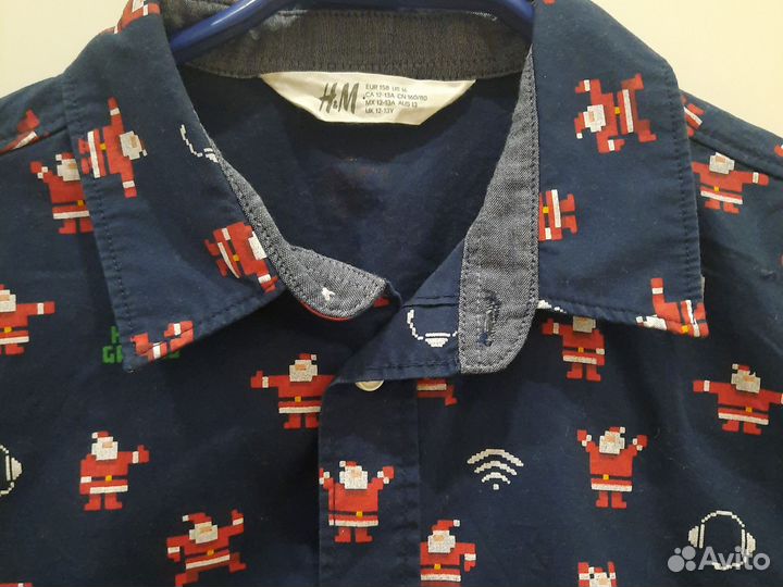 Рубашка новогодняя hm 158p