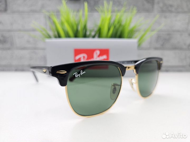 Очки Ray Ban Clubmaster 3016 W0366 Зеленые