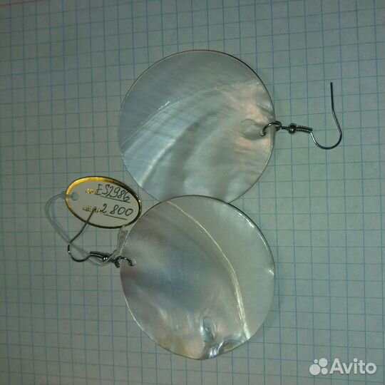 Серьги с перламутром