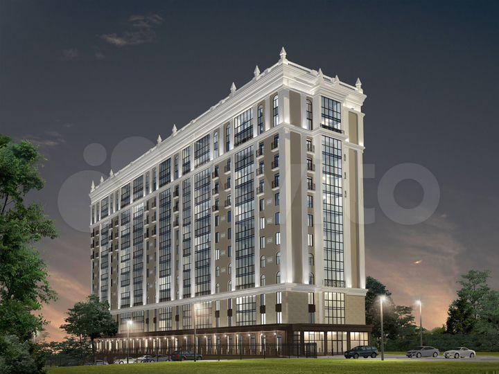 3-к. квартира, 105,6 м², 2/13 эт.