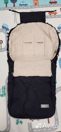 Зимний конверт в коляску на овчине