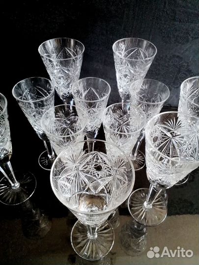Хрустальные фужеры классика СССР