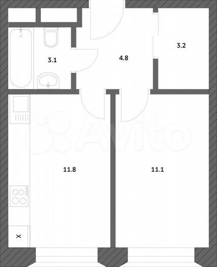 1-к. квартира, 34 м², 23/25 эт.