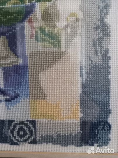 Картина вышитая