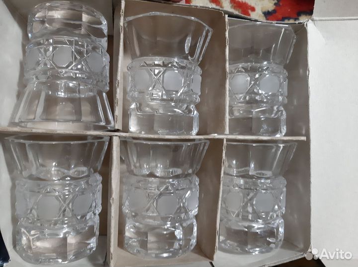 Набор хрустальных рюмок дятьковский хрусталь