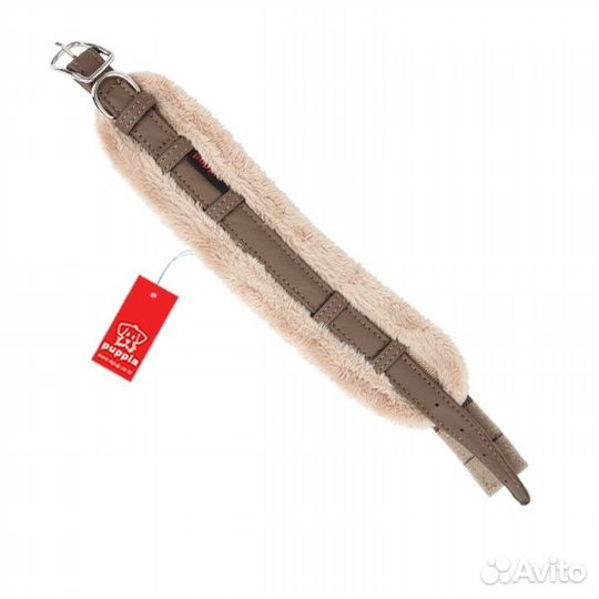 Puppia ошейник-воротник с искусственным мехом, беж