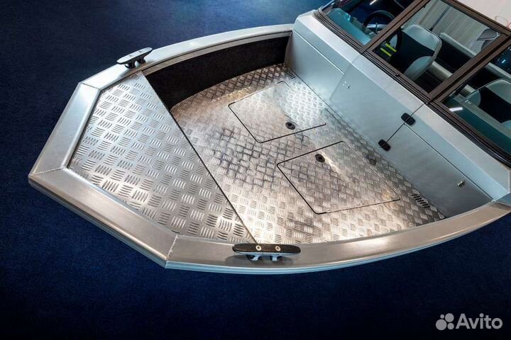 Катер Волжанка 460фиш с мотором yamaha 60 лс