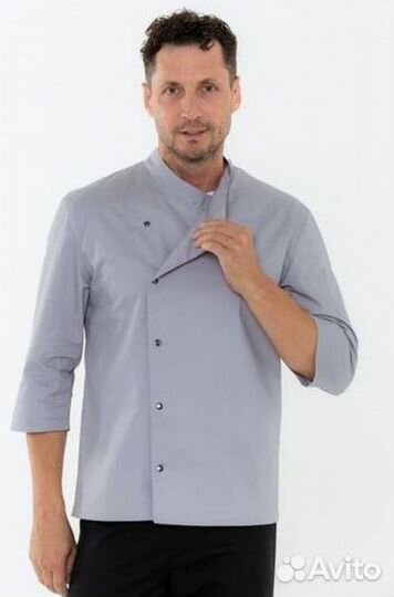 Китель поварской мужской черный оптом