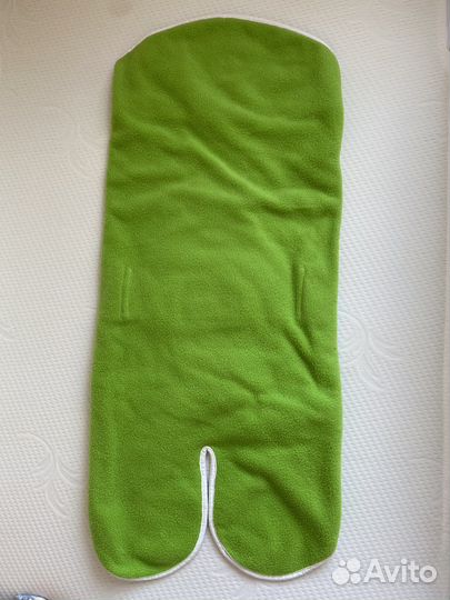 Флисовый конверт зеленый