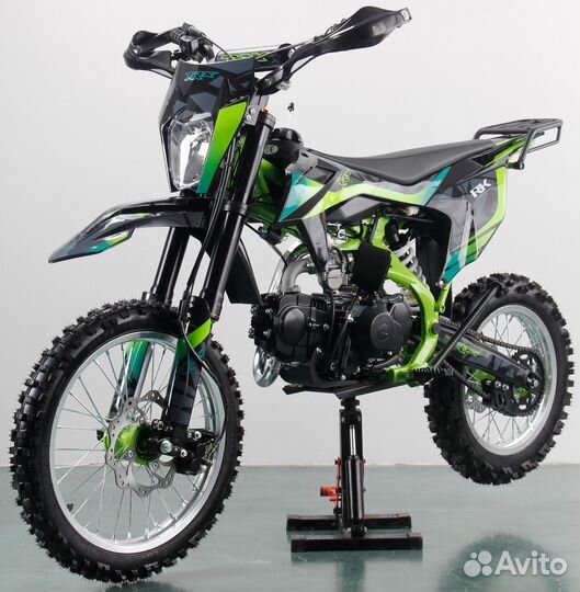 Питбайк Racer TRX140E зеленый