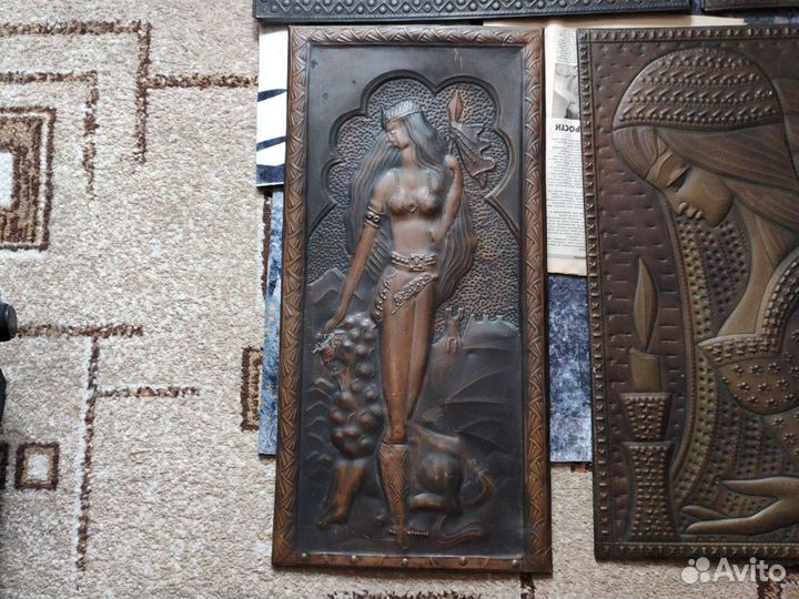 Картины медная чеканка СССР
