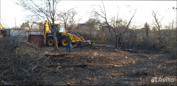 Слом домов, деревянных построек уборка
