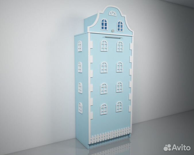 Подъемная откидная шкаф кровать домик детская Б-17