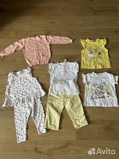 Вещи пакетом на девочку 80