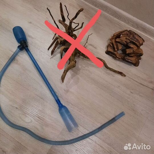 Для аквариума грунт, грот, коряга, сифон