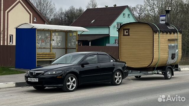 Баня бочка на прицепе