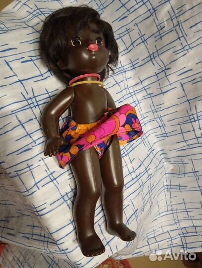 Куклы СССР Негритянка Ленигрушка кл. мишка худ. М