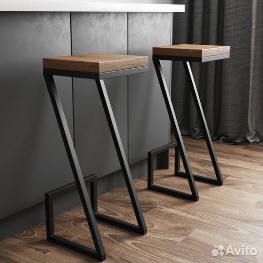 Барный стул в стиле лофт