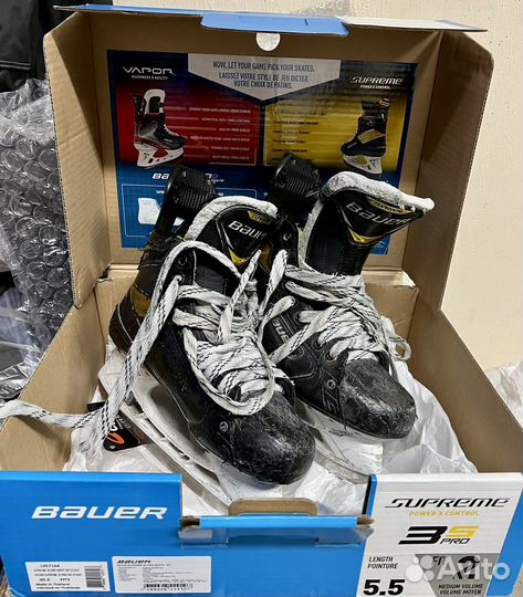 Хоккейные коньки bauer 3s pro 5,5 fit2
