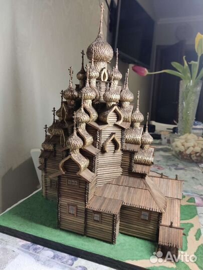 Макет церкви Преображения Господня 1714 г. о.Кижи