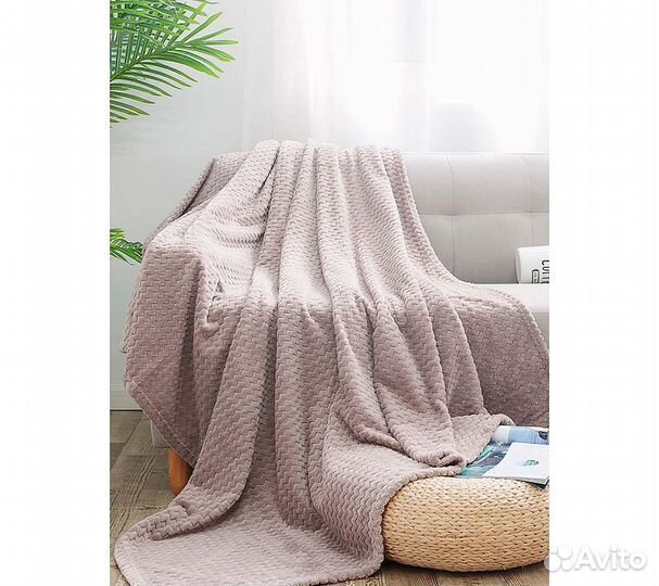 Плед GoodNight Велсофт 180х200, мокко