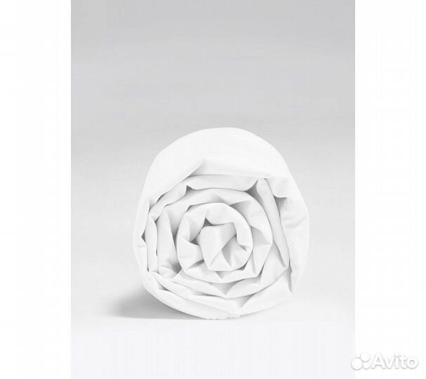 Простынь GoodNight Сатин 160х200х20 Белый на резин