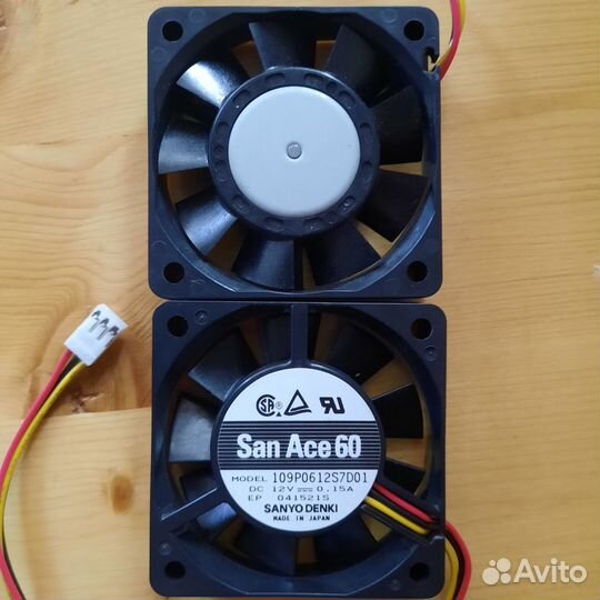 Вентилятор охлаждающий San Ace 60, 12V 0,15A