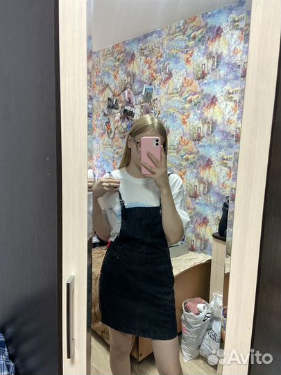 Джинсовый комбинезон