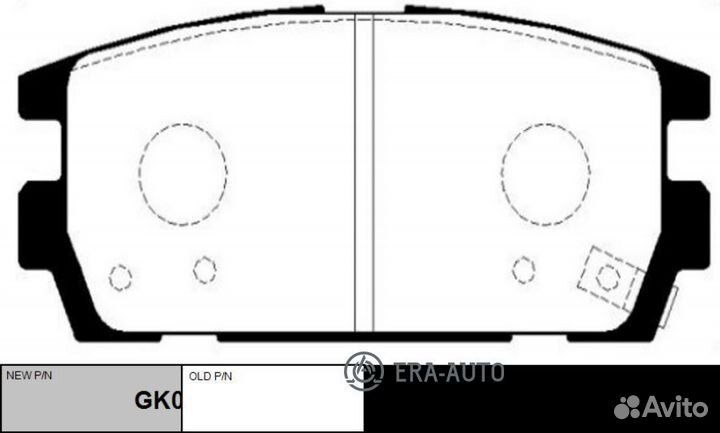 CTR GK0477 / ckkh-23 Колодки тормозные дисковые за