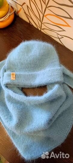 Комплект шапка бини и бактус