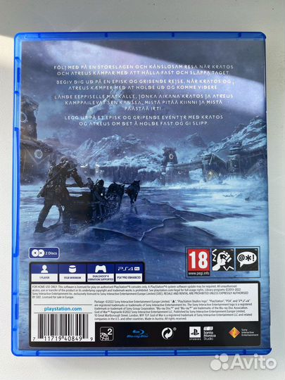 Игра god of war ragnarok ps4 диск