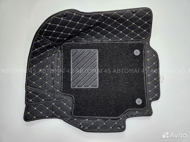 Коврики из эко-кожи + ковролин 5D Camry 2006-2011г