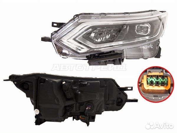 Фара nissan qashqai 14-22