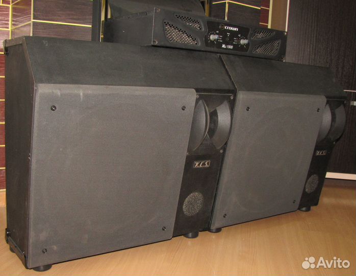 Колонки KCS 1200W Pro 2шт Испания Усилитель звука