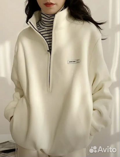 Флисовая кофта полузамок